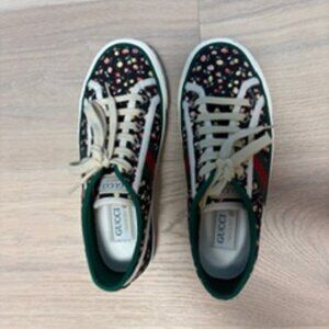Gucci Tennis 1977 Floral Canvas Sneakers
